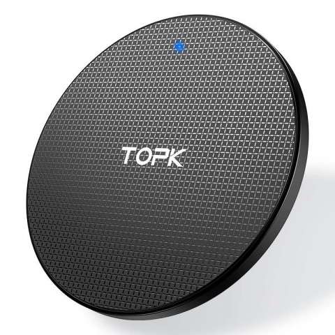 TOPK B01W Branded 10W 2020 Cheap Cell Phone Fast Qi Wireless Phone Charger